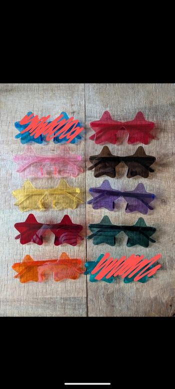 Lunettes de soleil déguisement étoiles