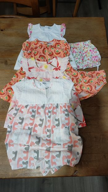 Lot vêtements fille 6 Mois 