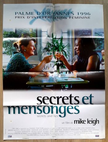 Grande affiche film cinéma secrets et mensonges Mike Leigh