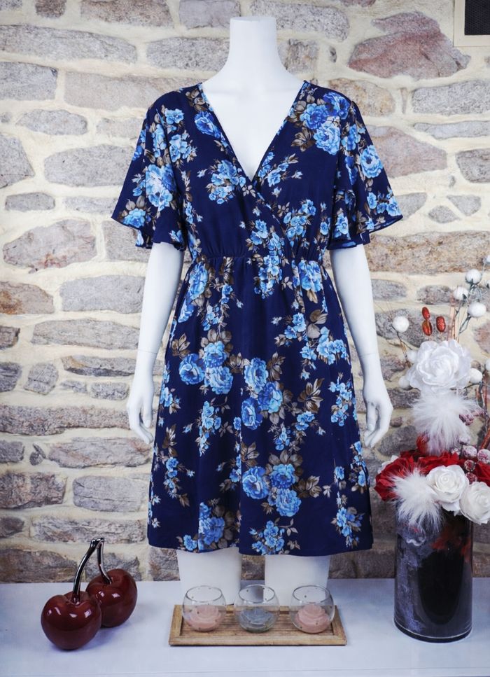Robe trapèze bleu nuit Femme taille 54 marque Boohoo 🌺
