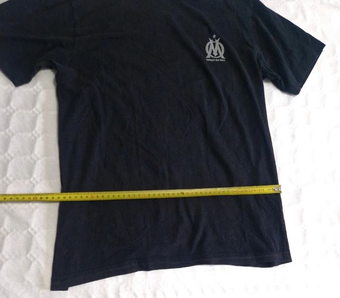Olympique de Marseille T-shirt Noir Tribal Football Marseille Homme XL Vintage Foot - photo numéro 7