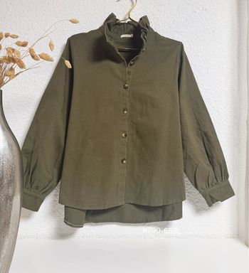 Veste en jean kaki militaire taille L 🌸