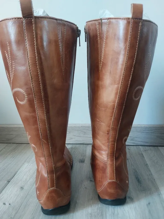 Bottes 👢 cuir "pikolinos" - photo numéro 7