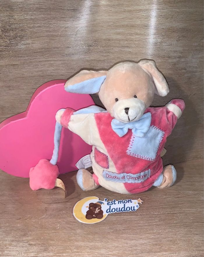 DDC61 doudou chien Zigzag doudou et compagnie