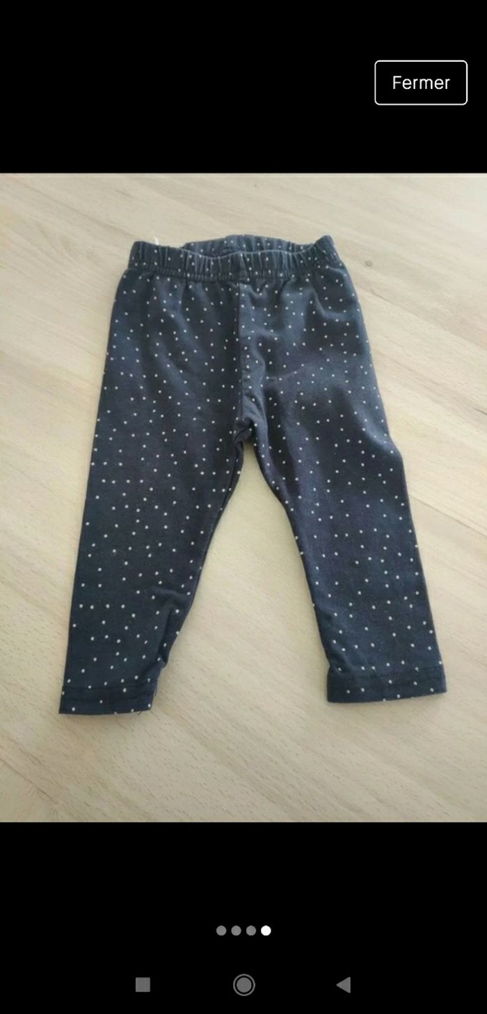 Lot 3 leggings fille 6 mois - photo numéro 4