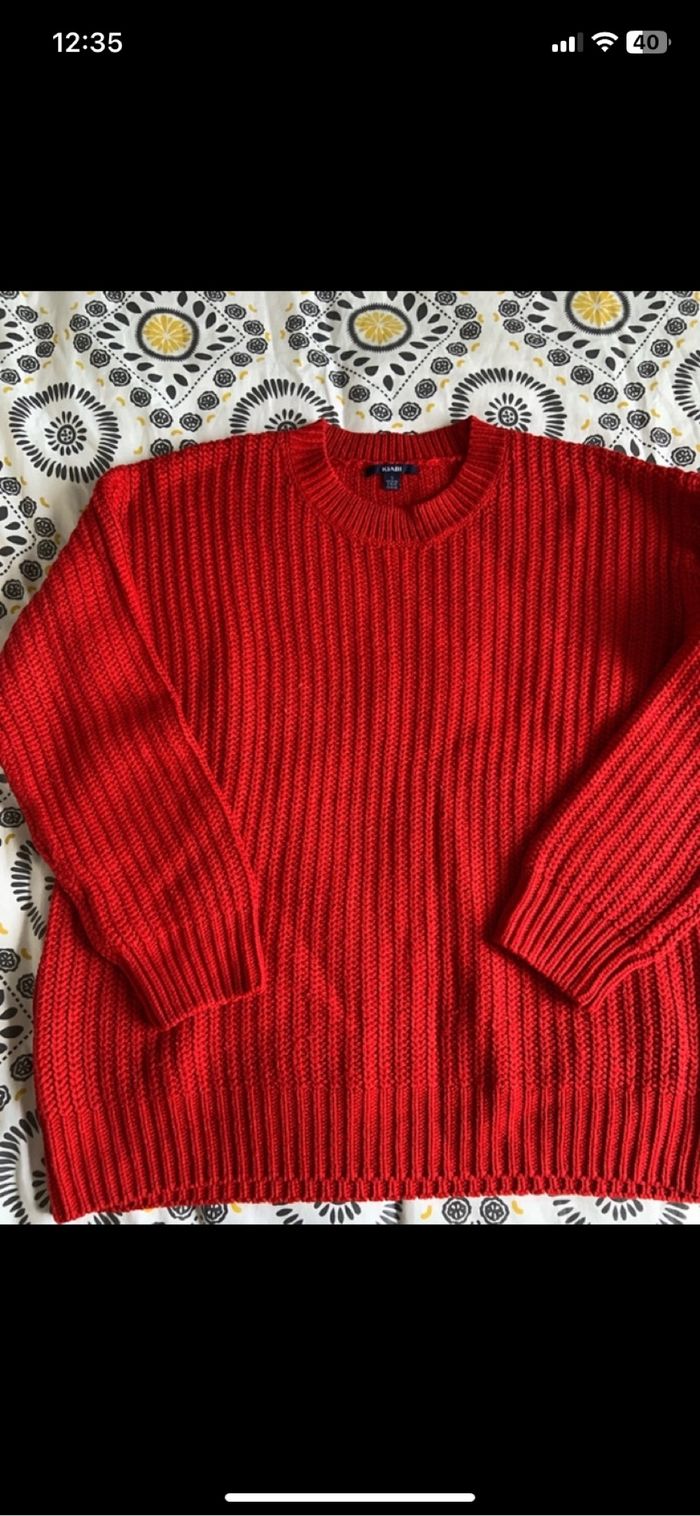 Pull rouge kiabia - photo numéro 2