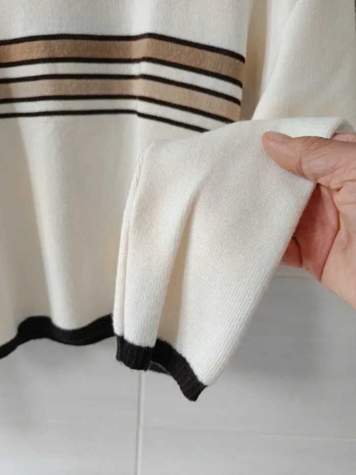 Pull Caroll vintage 50% laine mérinos t.40 - photo numéro 3
