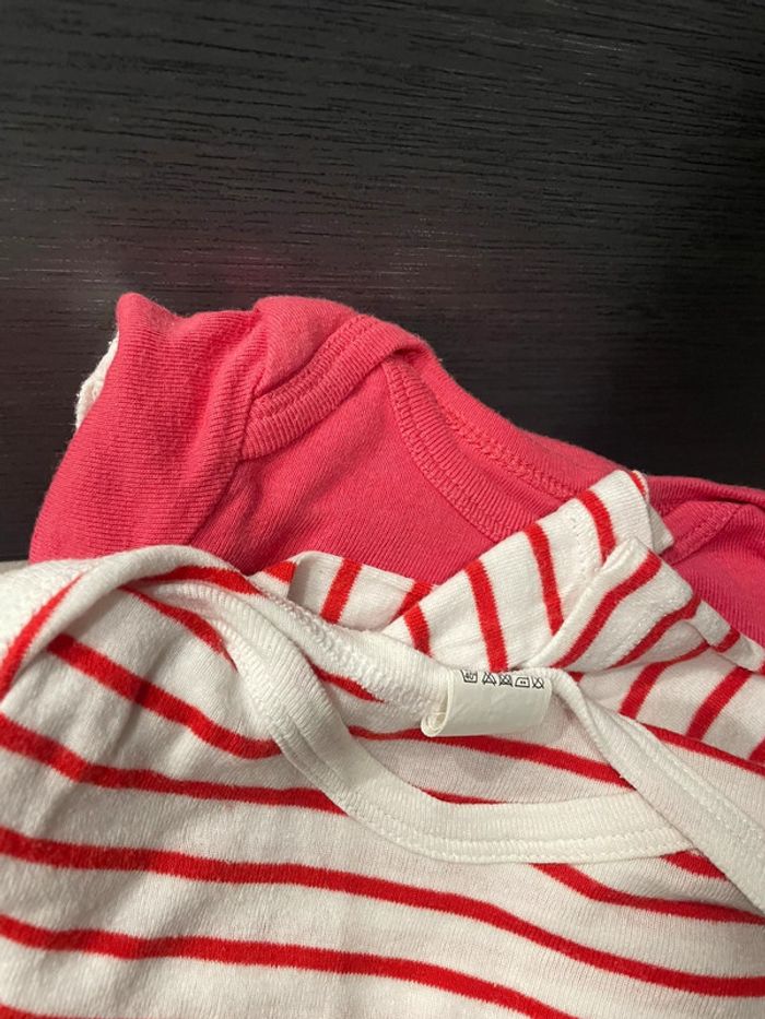 Lot bodies manches longues - 3 mois