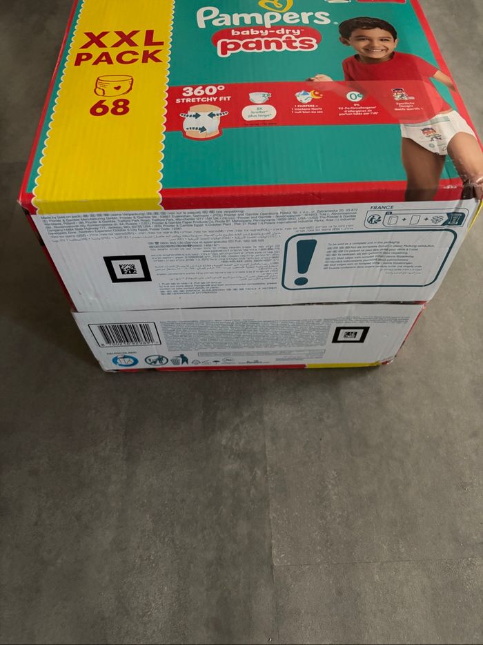 Carton de 68 couches Pampers baby dry pants T8 neuf - photo numéro 4