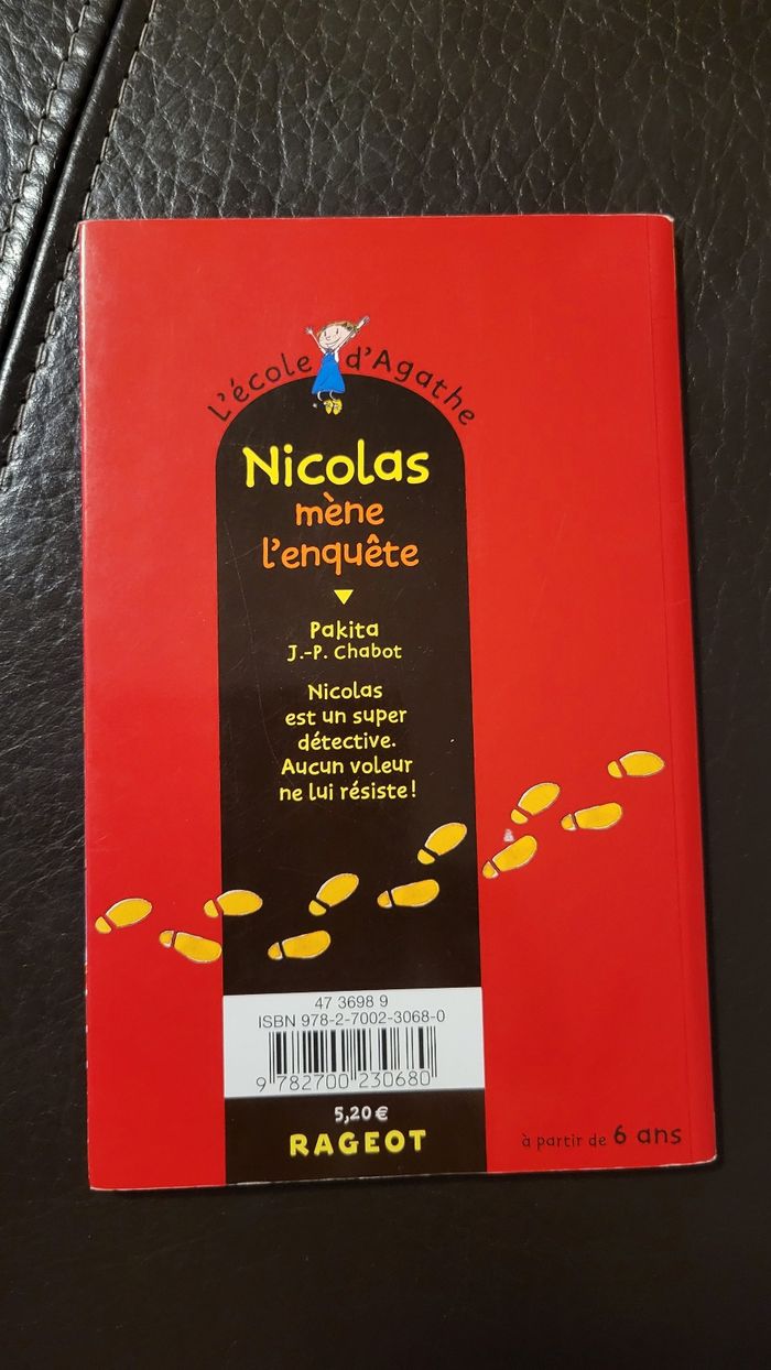 " Nicolas mène l'enquête " collection L'école d'Agathe, à partir de 6 ans - photo numéro 2