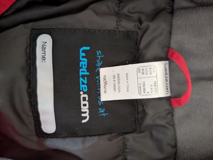 Combinaison de ski rouge - photo numéro 3