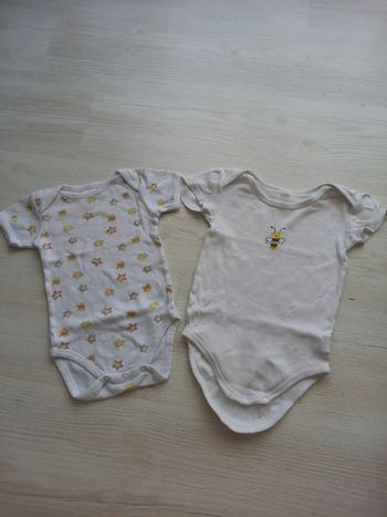 Lot de 2 bodies MC 12 mois