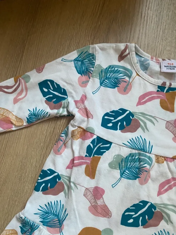 Pyjama en coton tape a l’œil motif tropical - photo numéro 3