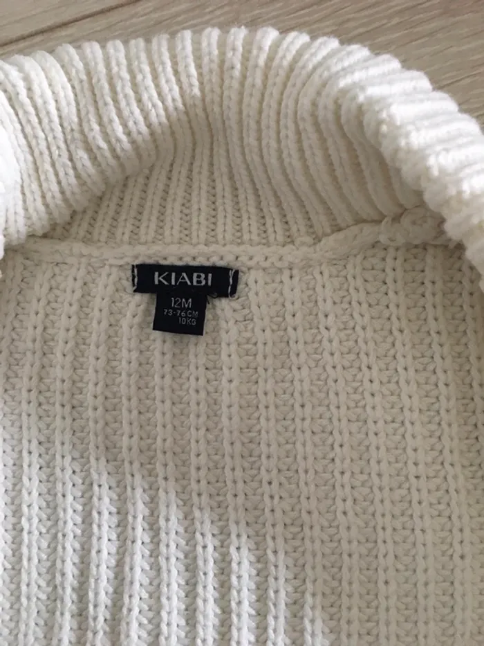 Gilet crème 12 mois kiabi - photo numéro 4