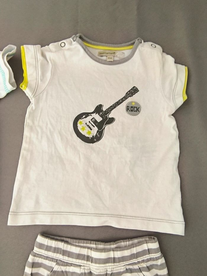 Lot été vêtements 6 mois garçon - photo numéro 3