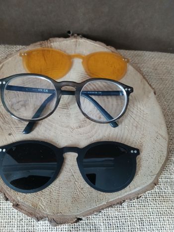 Lunette ats avec clip solaire et clip jaune