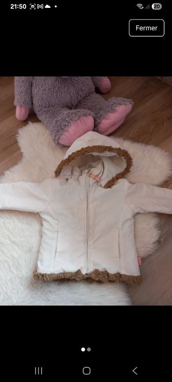 Veste d'hivers taille 12 mois flower 