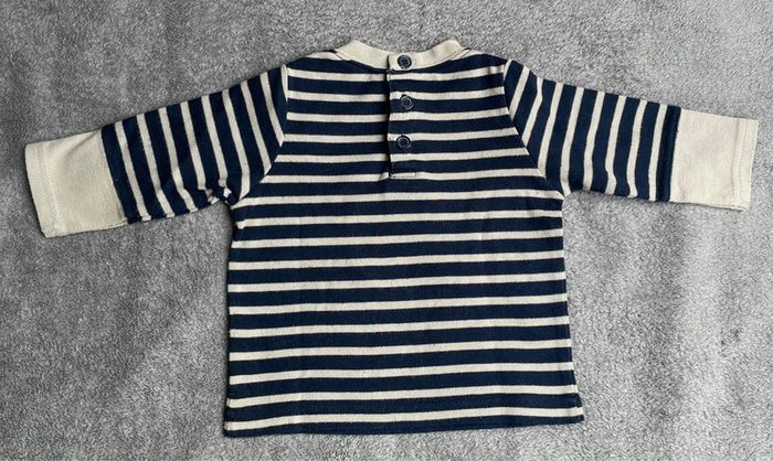 Tee-shirt ML bébé 6 mois « ourson » - photo numéro 3