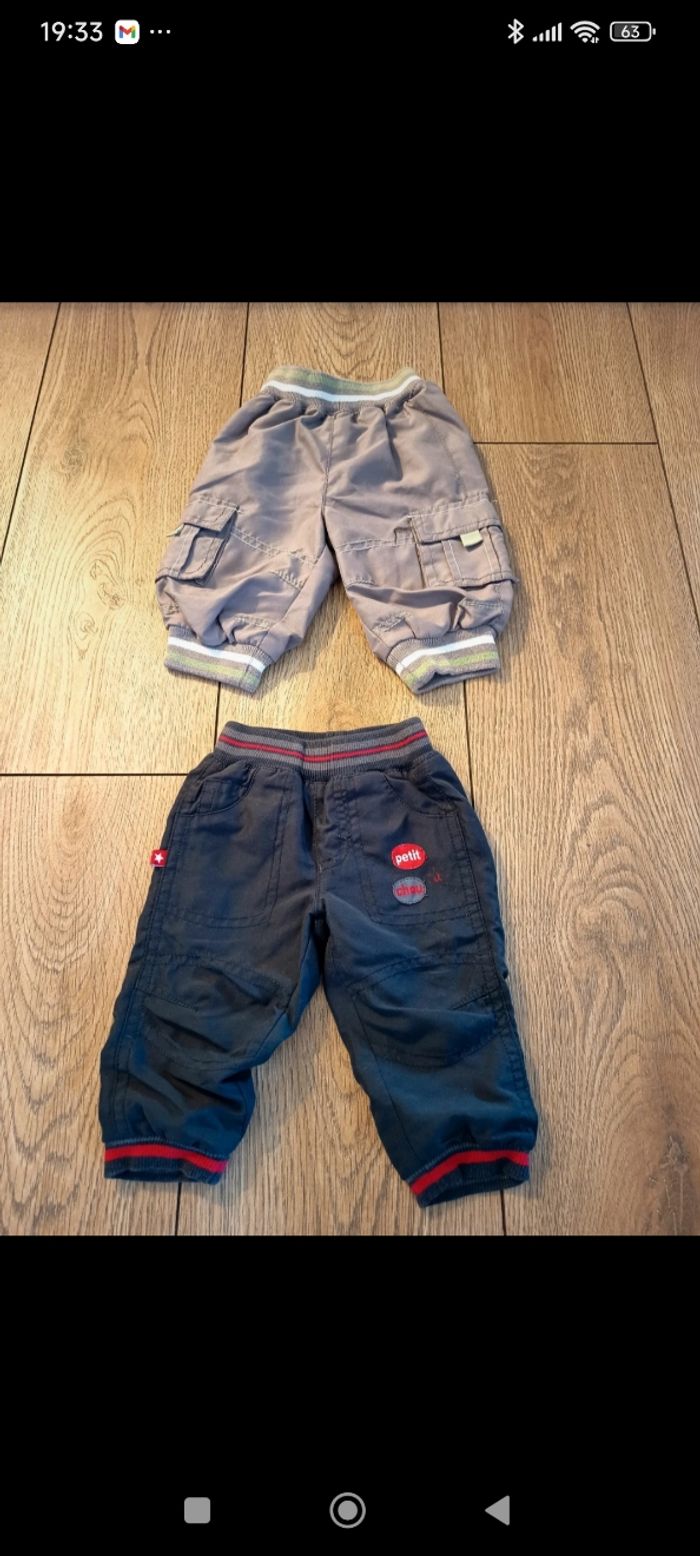 Lot pantalons chauds taille 3 mois - photo numéro 2