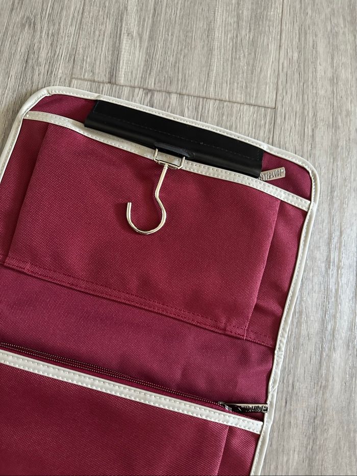 Trousse de toilette pliable bordeaux Interlude Vintage - photo numéro 4