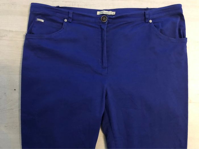 AN56- Pantalon bleu forme jean T 48 (48-50) peu porté - photo numéro 3