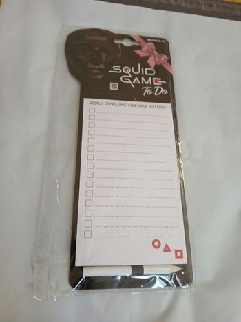 Bloc note squid game 