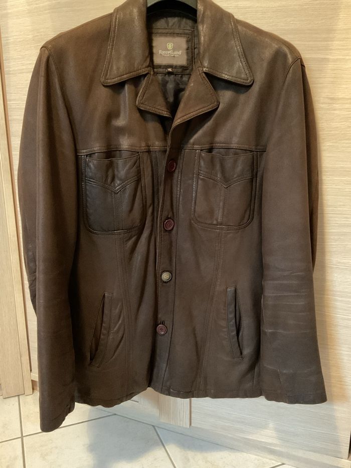 Veste cuir homme T XL