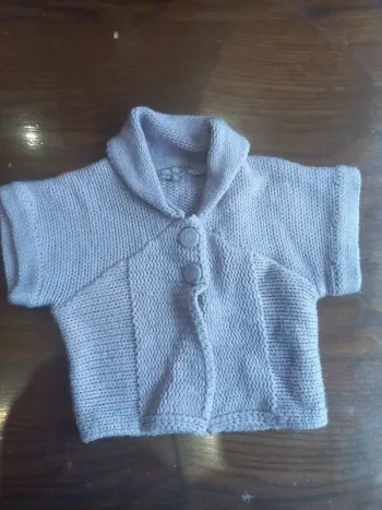 Gilet tricot  vynil fraise 6ans 116cm