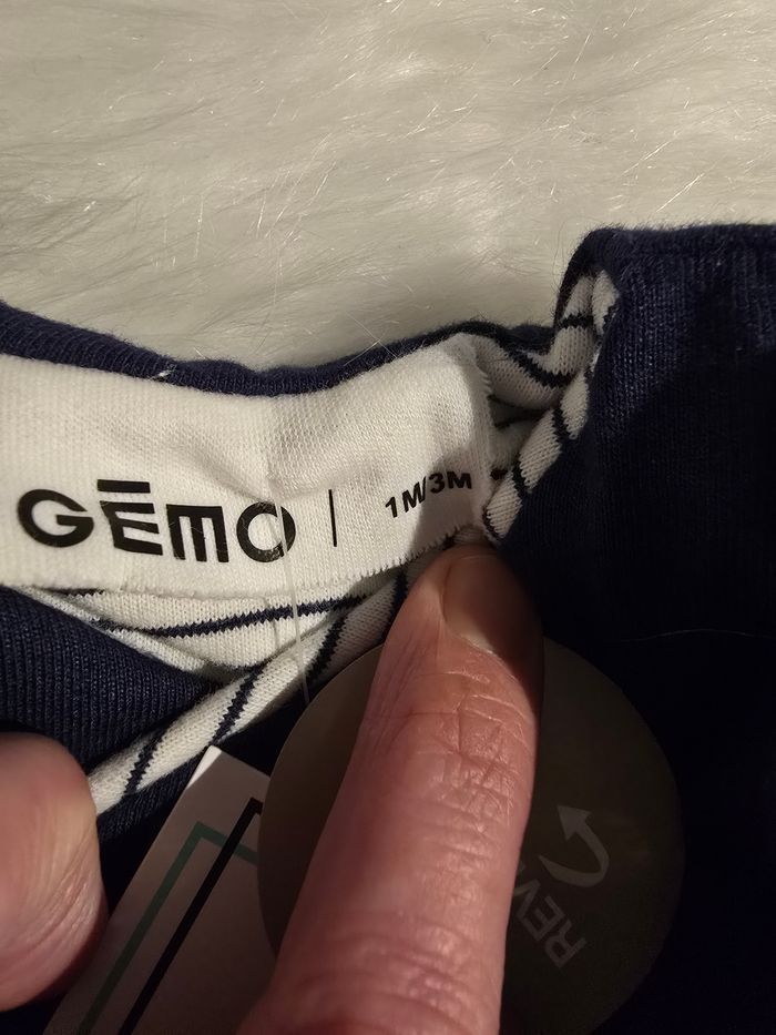 Neuf (non porté) 🏷🤩😍💙 superbe veste / gilet molleton  reversible mixte 3 mois 💙😍🤩 - photo numéro 5