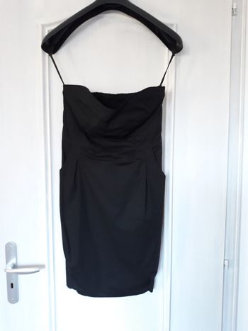 Robe noire bustier cache cache