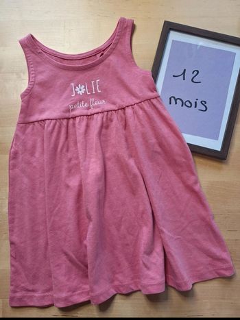 Robe pour fille taille 12 mois Marque mes petits cailloux très bon état