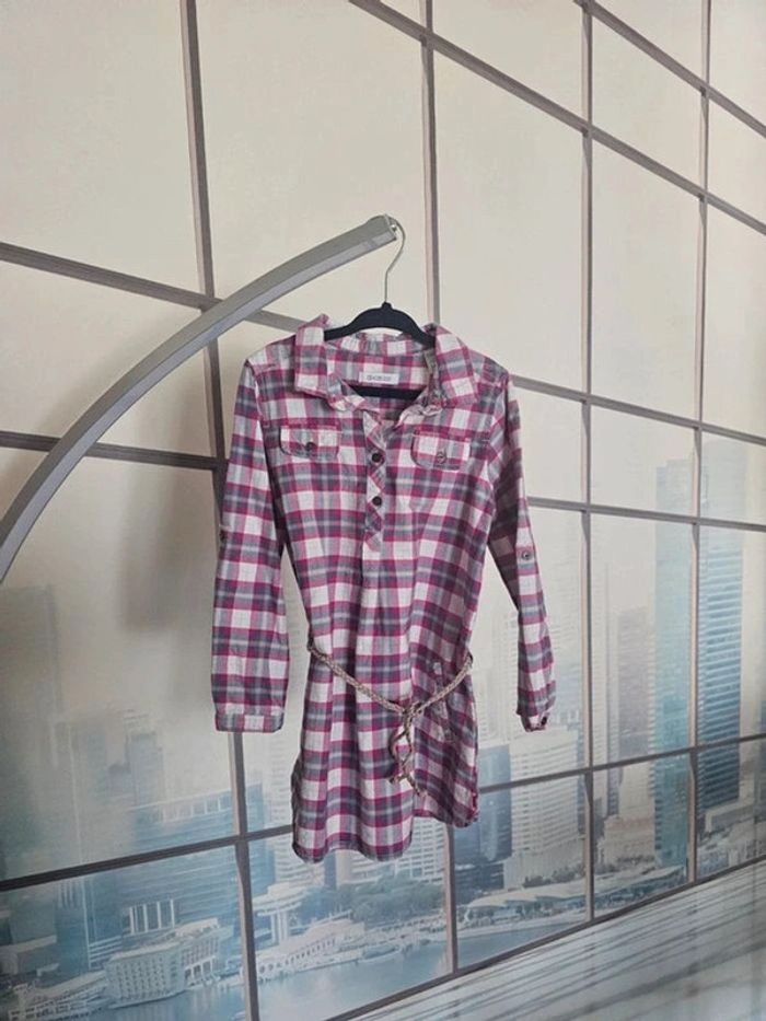 Robe à carreaux okaidi taille 5 ans / 110 cm - photo numéro 5
