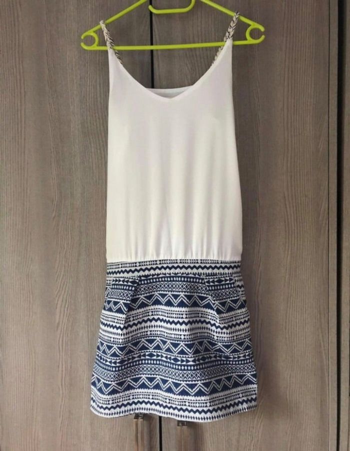 Robe blanche et bleue Easyclothes S/M