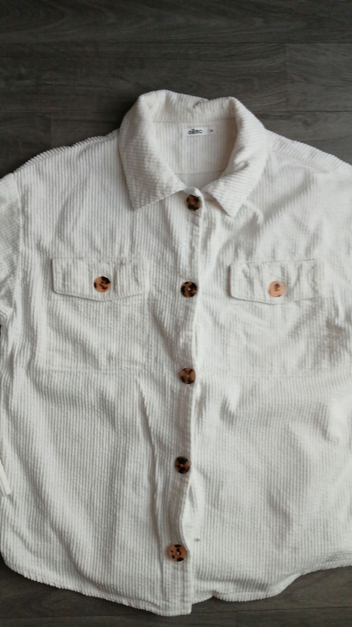 Chemise velours 14ans gémo - photo numéro 2