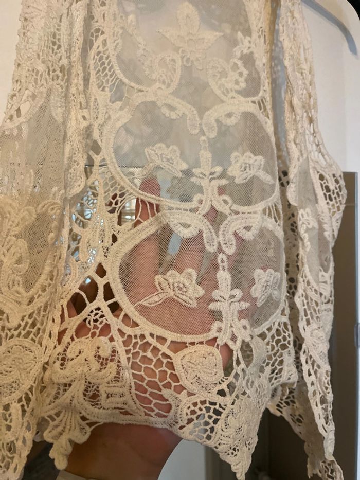 Gilet sans manches en dentelles vintage - photo numéro 3