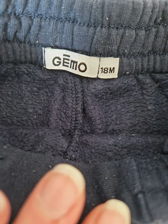 Pantalon bébé fille bleu marine T18mois TBE Gémo - photo numéro 2