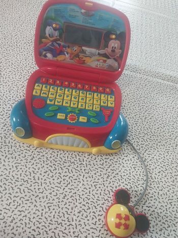 Ordinateur éducatif Disney Mickey Clementoni + souris – jouet enfant 3-6 ans