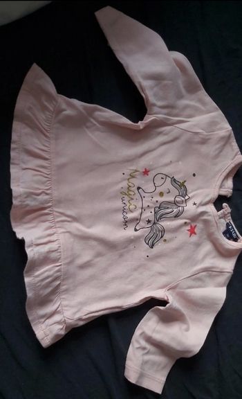 Blouse kiabi taille 3mois 56/62cm unicorn