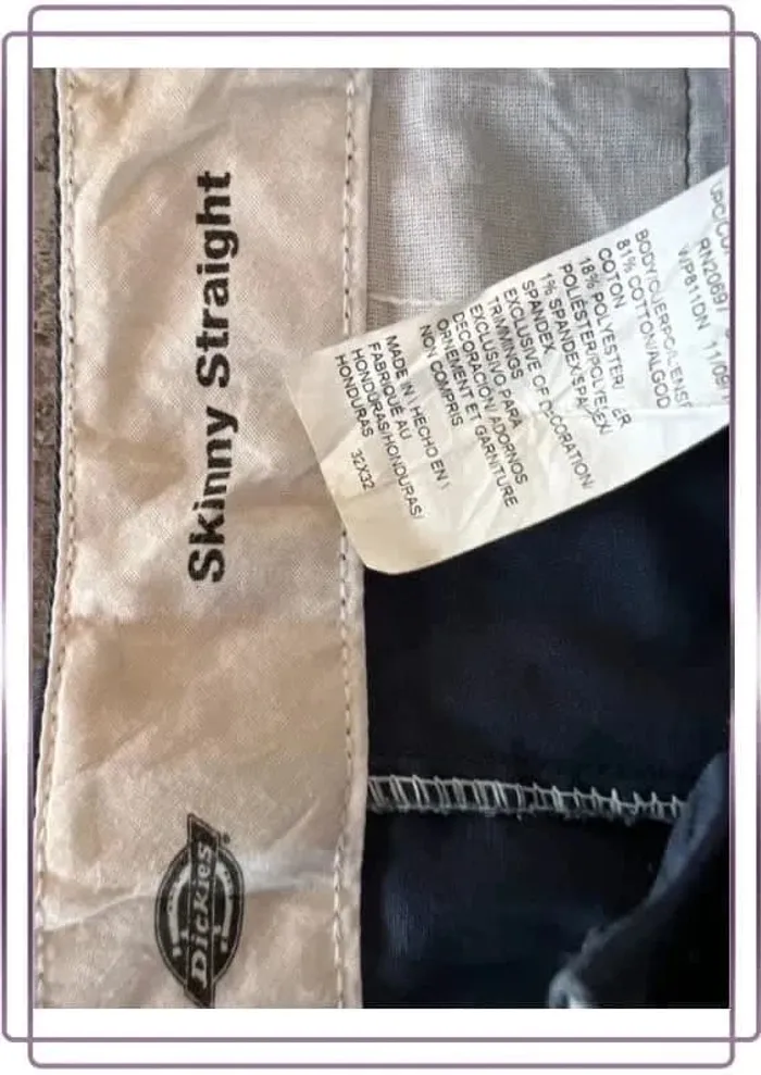 Chino bleu marine homme Dickies 32x32 Men navy blue Pantaloni uomo Marineblaue Chinos Herren - photo numéro 5