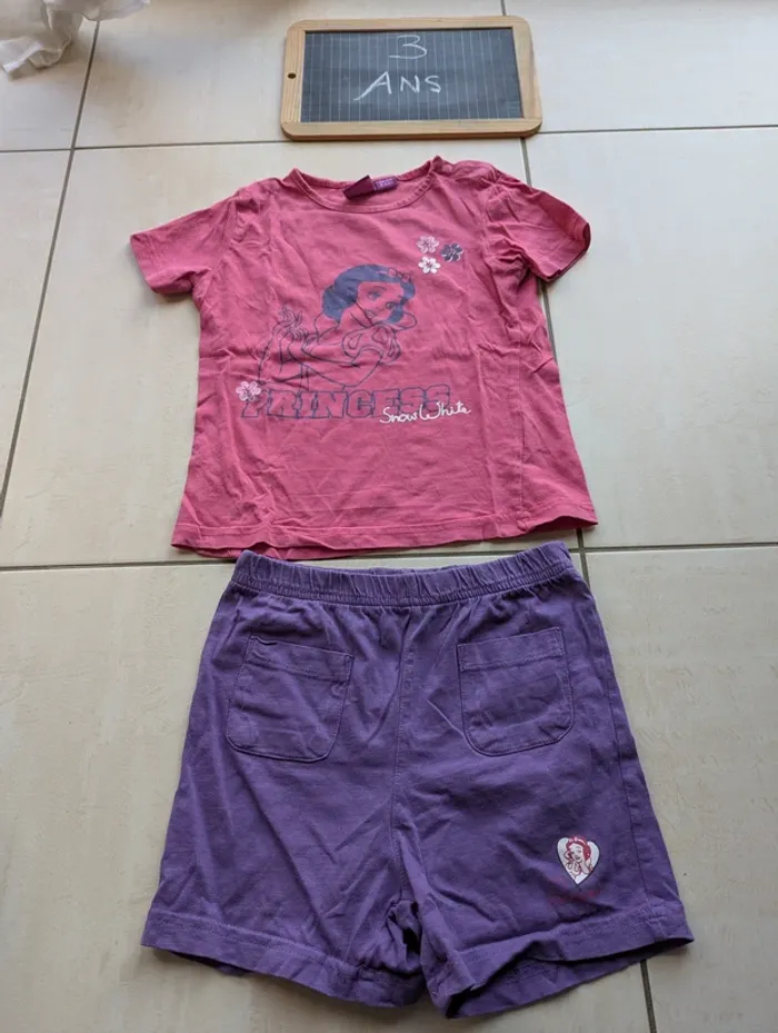 pyjashort 2 pièces disney 3-4 ans