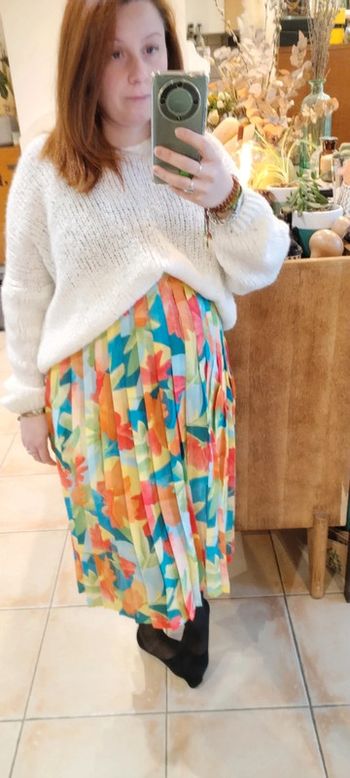 Jupe vintage plissée