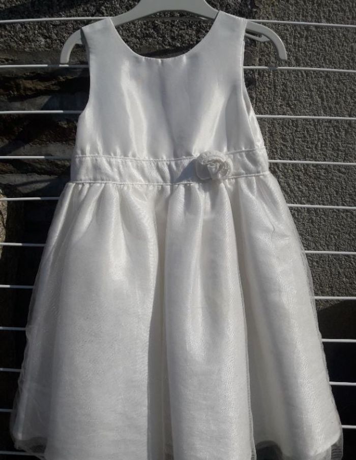 Robe de cérémonie blanche 4 ans