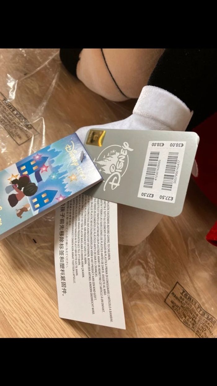 Peluche de Noël Mickey vintage Disney - photo numéro 5