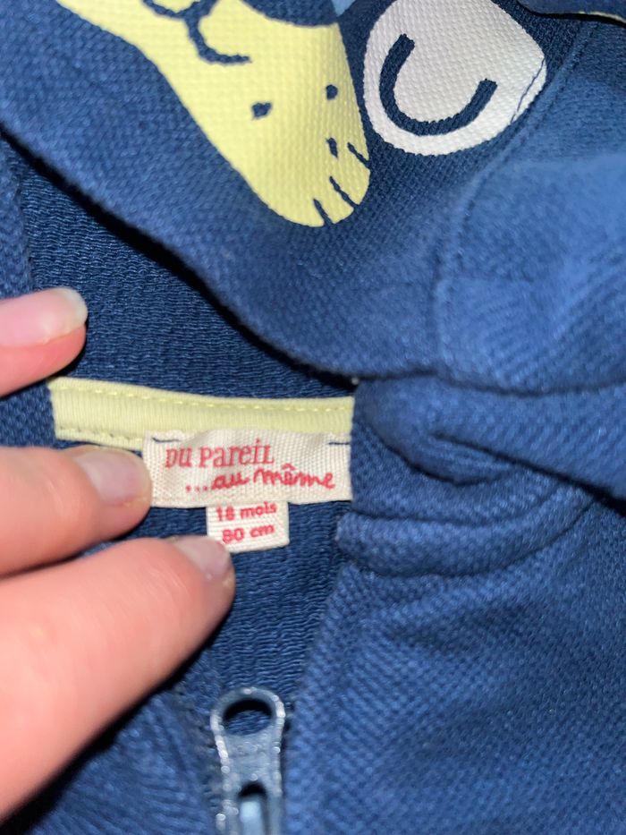 Gilet capuche garçon 18M - photo numéro 3
