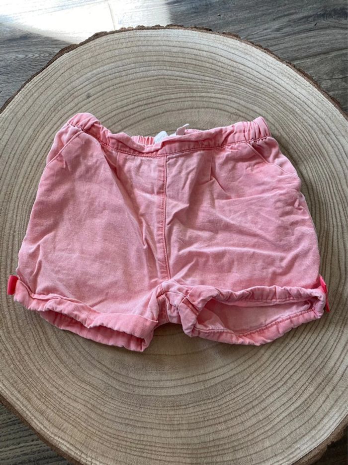 Short rose fille 18 mois