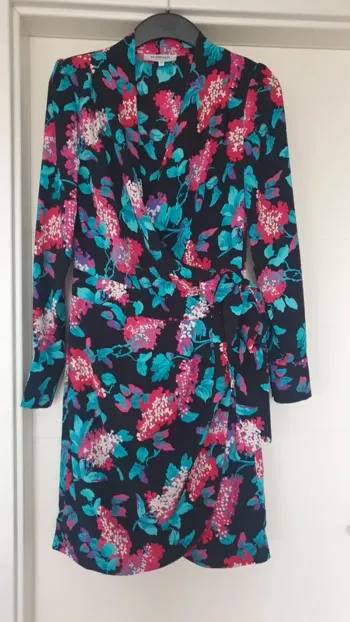 Robe portefeuille multicolore, taille 36, Morgan