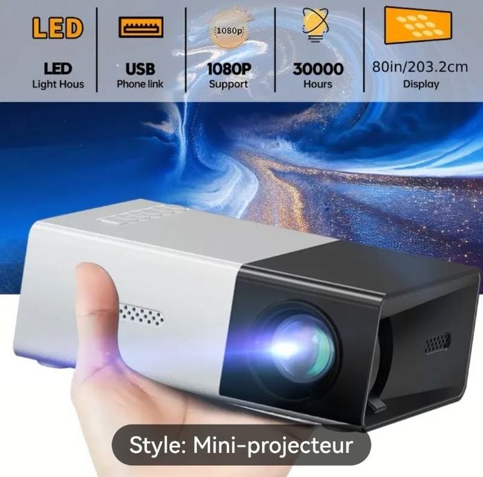 MINI PROJECTEUR PORTABLE MAOHUTER