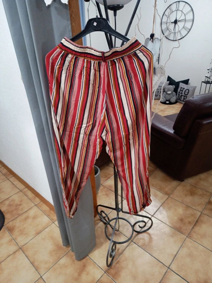 Pantalon clockhouse taille 38 regular coloris imprimé - photo numéro 5