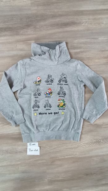 Pull garçon 12 ans Mario Kart