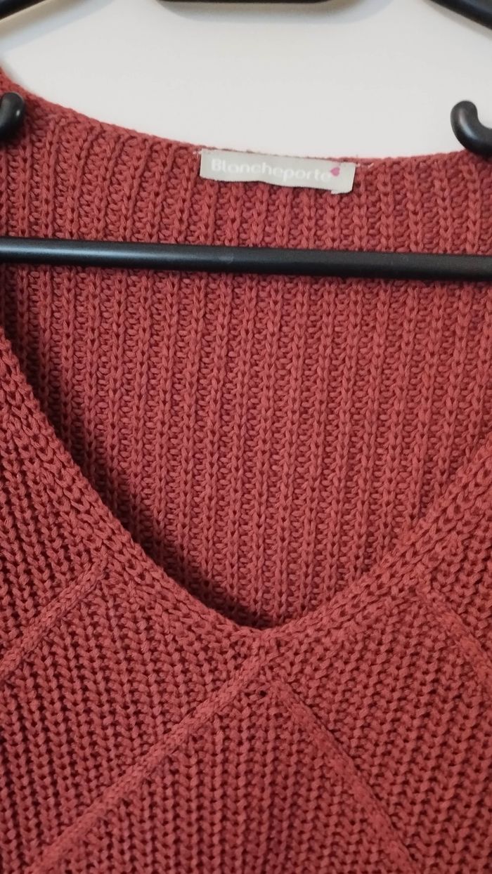 Pull marron rouille - photo numéro 2